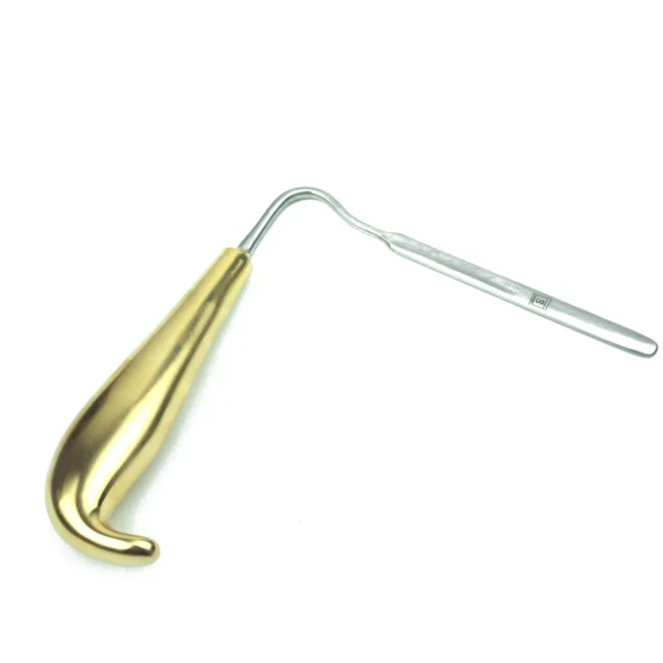Retractor de fractura nasal curvo